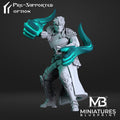 Spirit Mage Miniature, Kedor | Tabletop RPG Miniature | Miniatures Blueprint | Roleplaying 3D Printed Fantasy Mini - 3DPrintDen