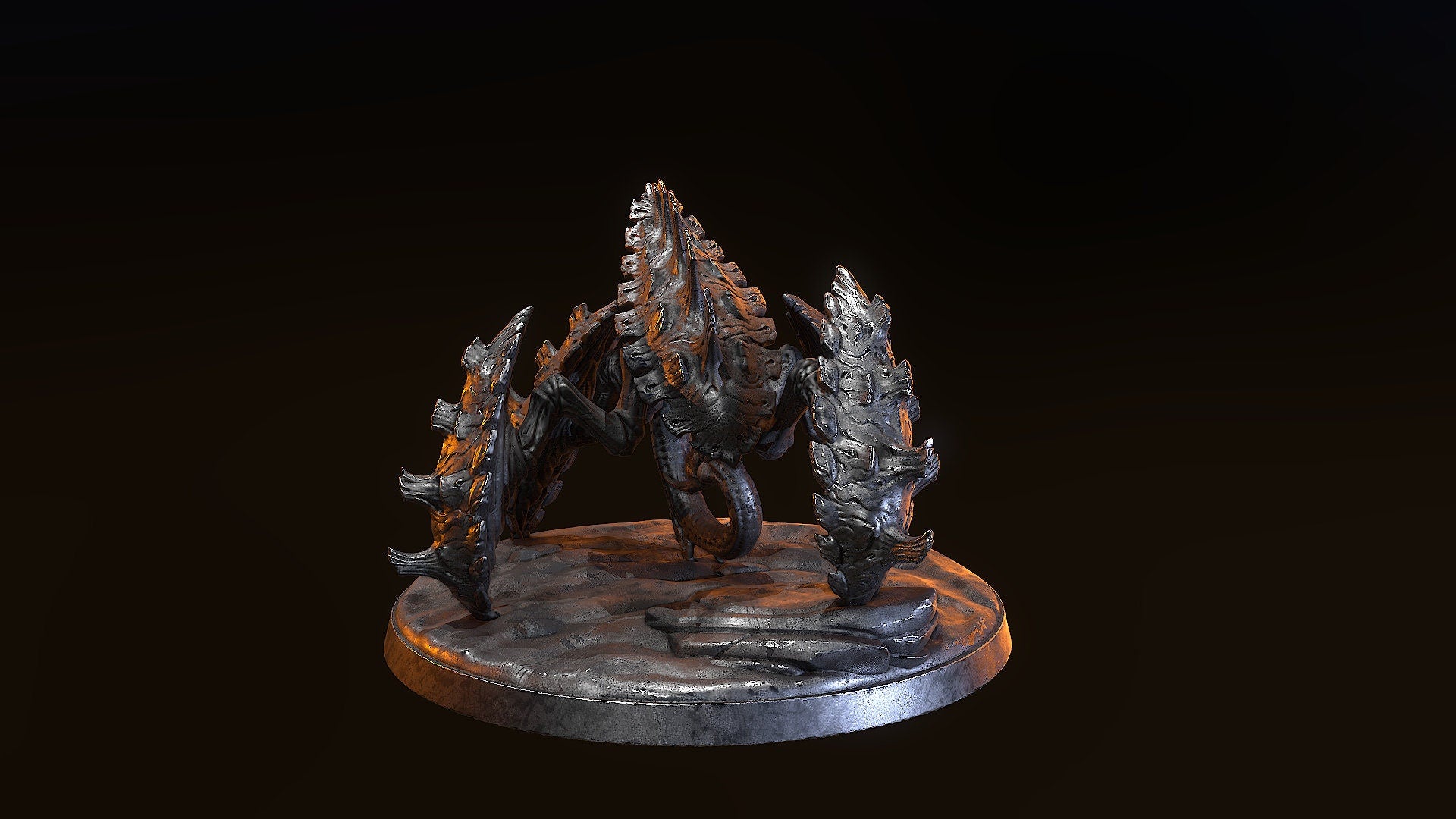 Space Crawler King Miniature | Tabletop RPG Miniature | Dragon Trappers Lodge | Roleplaying 3D Printed Fantasy Mini - 3DPrintDen