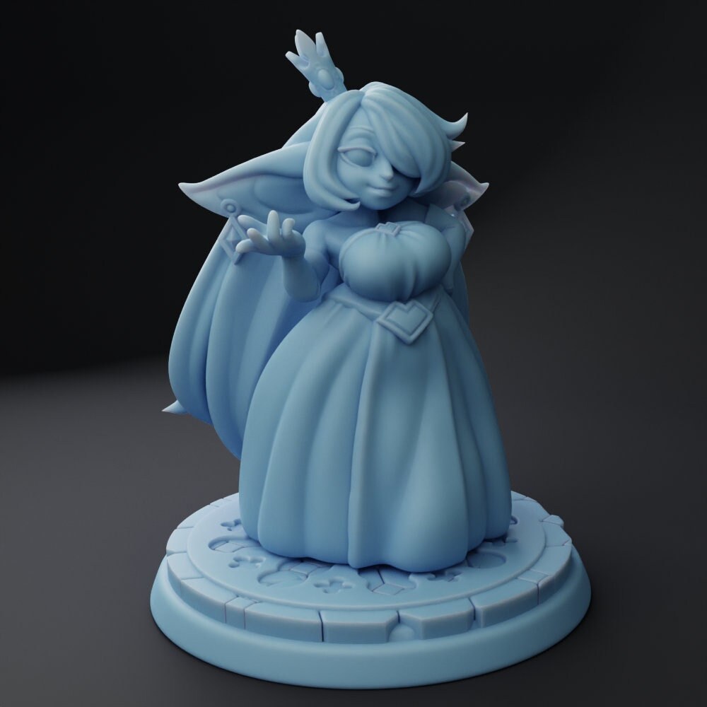 Goblin Queen Miniature | Twin Goddess Miniatures | Tabletop RPG Miniature | Roleplaying 3D Printed Fantasy Mini - 3DPrintDen