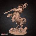 Centaur Druid Miniature | Tabletop RPG Miniature | Bite the Bullet | Roleplaying 3D Printed Fantasy Mini - 3DPrintDen