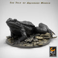 Frog Mount Mouse Rider Miniature | Tabletop RPG Miniature | Rescale Miniature | Roleplaying 3D Printed Fantasy Mini - 3DPrintDen