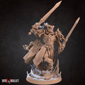 Centaur Knight Miniature | Tabletop RPG Miniature | Bite the Bullet | Roleplaying 3D Printed Fantasy Mini - 3DPrintDen