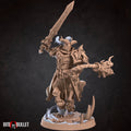 Centaur Knight Miniature | Tabletop RPG Miniature | Bite the Bullet | Roleplaying 3D Printed Fantasy Mini - 3DPrintDen