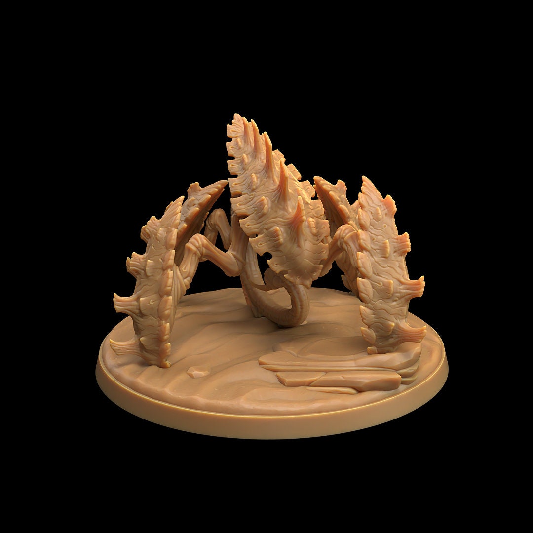 Space Crawler King Miniature | Tabletop RPG Miniature | Dragon Trappers Lodge | Roleplaying 3D Printed Fantasy Mini - 3DPrintDen