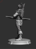 Elf Ranger Miniature | Dragun Studios | Tabletop RPG Miniature | Roleplaying 3D Printed Fantasy Mini - 3DPrintDen