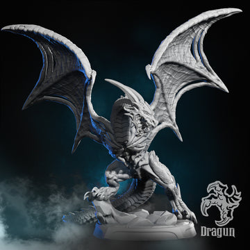 Wyvern Miniature | Dragun Studios | Tabletop RPG Miniature | Roleplaying 3D Printed Fantasy Mini - 3DPrintDen