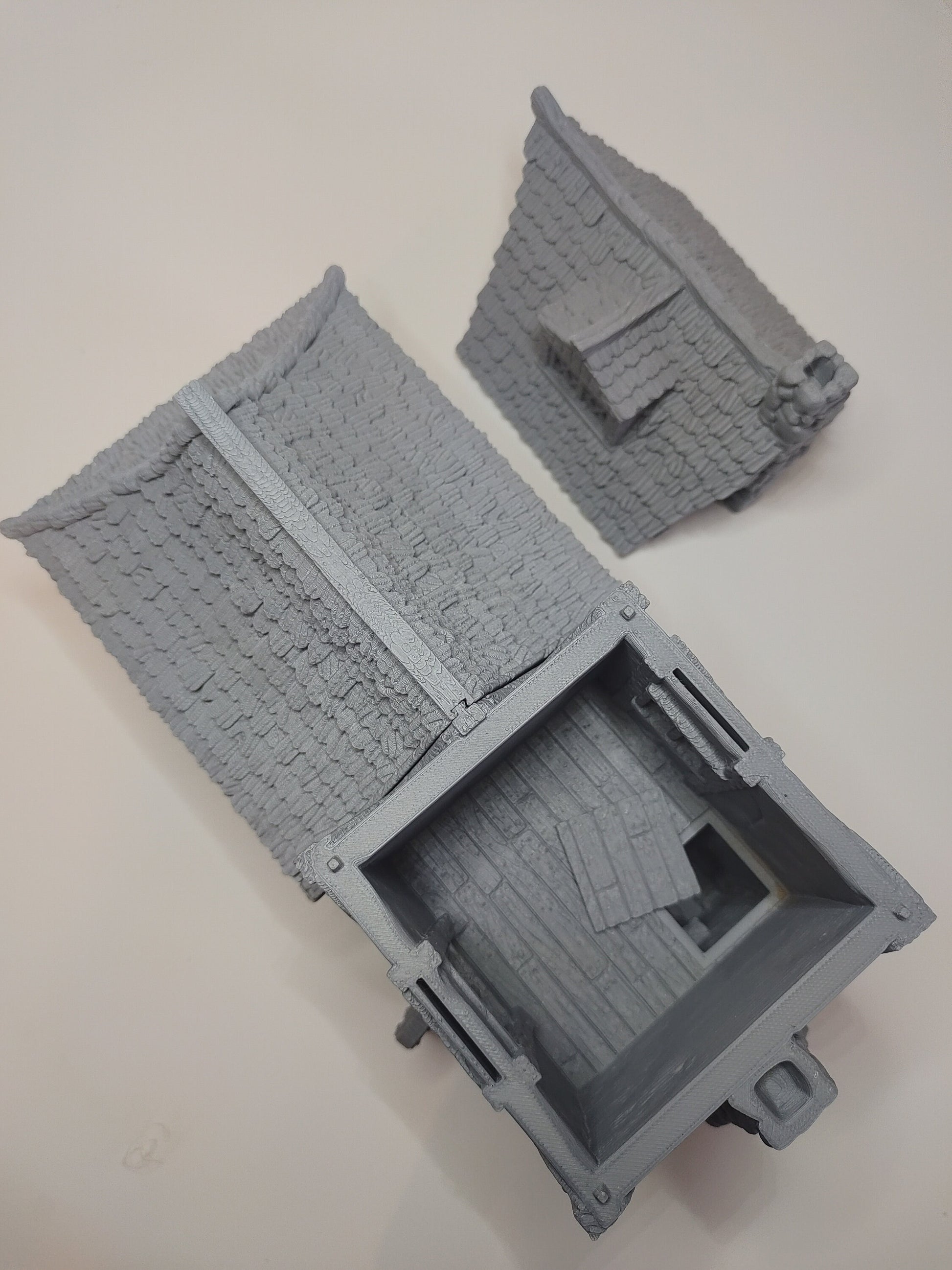 Small House Medieval Cottage | Roleplaying 3D Printed Fantasy Scenery | Black Scrolls Games | Miniature Building Terrain TTRPG - 3DPrintDen