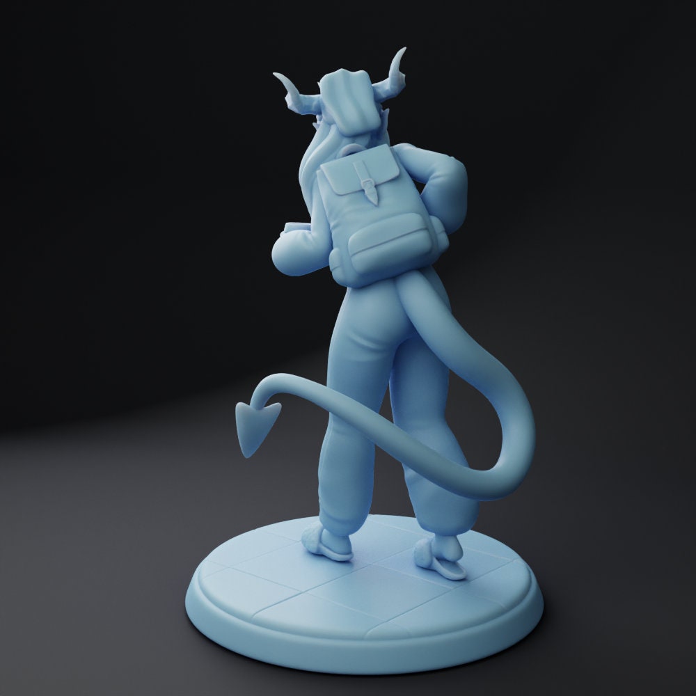 Succubus Student Miniature | Twin Goddess Miniatures | Tabletop RPG Miniature | Roleplaying 3D Printed Fantasy Mini - 3DPrintDen