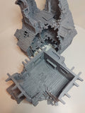 Ruined Medieval Home Large House | Roleplaying 3D Printed Fantasy Scenery | Black Scrolls Games | Miniature Building Terrain TTRPG - 3DPrintDen