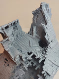 Ruined Medieval Home Large House | Roleplaying 3D Printed Fantasy Scenery | Black Scrolls Games | Miniature Building Terrain TTRPG - 3DPrintDen