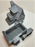 Healer House Medieval Cottage | Roleplaying 3D Printed Fantasy Scenery | Black Scrolls Games | Miniature Building Terrain TTRPG - 3DPrintDen