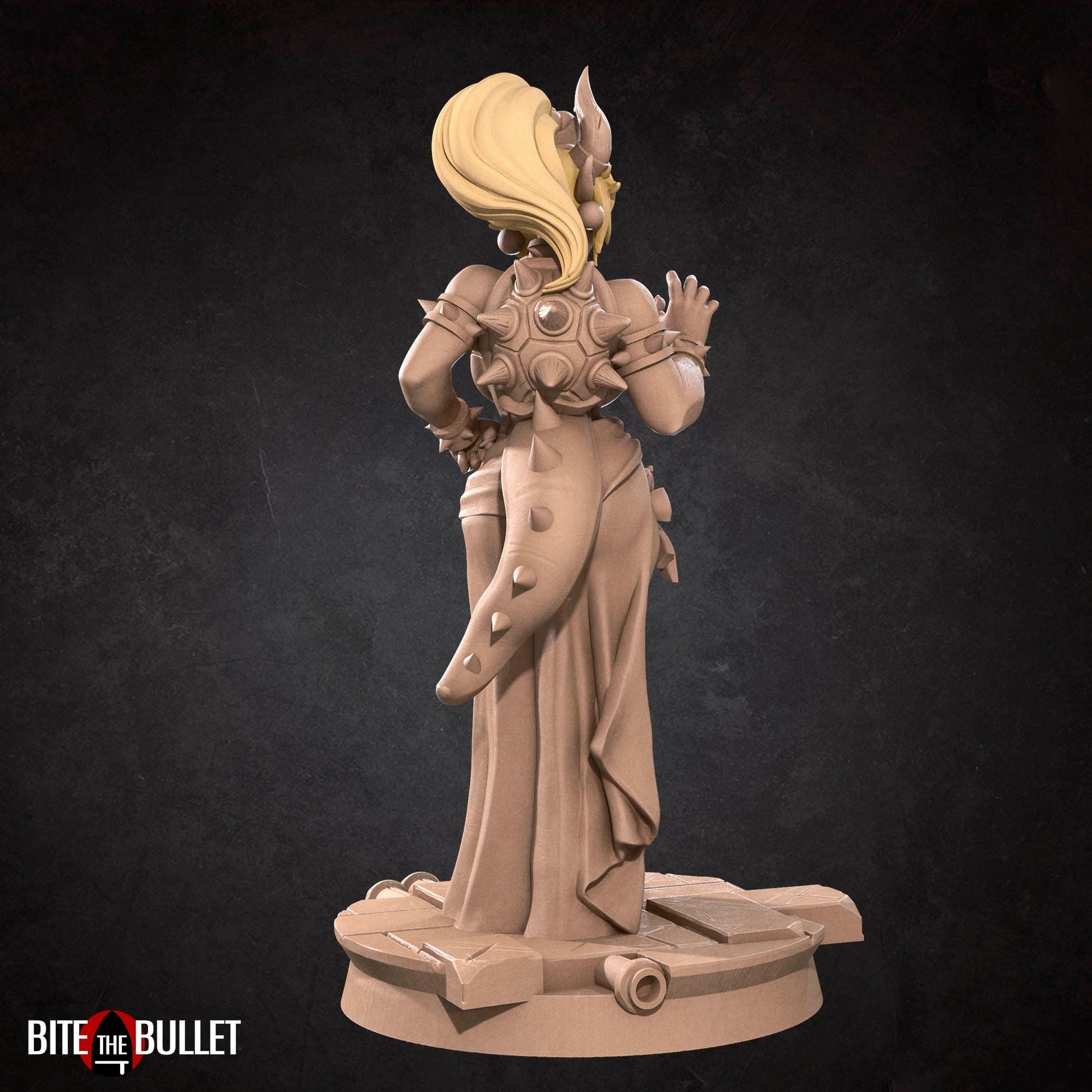 Turtle Princess Miniature | Tabletop RPG Miniature | Bite the Bullet | Roleplaying 3D Printed Fantasy Mini - 3DPrintDen