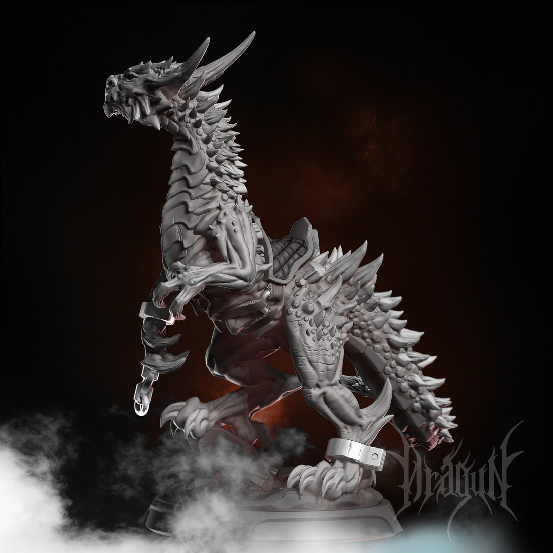 Unchained Drake Miniature | Dragun Studios | Tabletop RPG Miniature | Roleplaying 3D Printed Fantasy Mini - 3DPrintDen