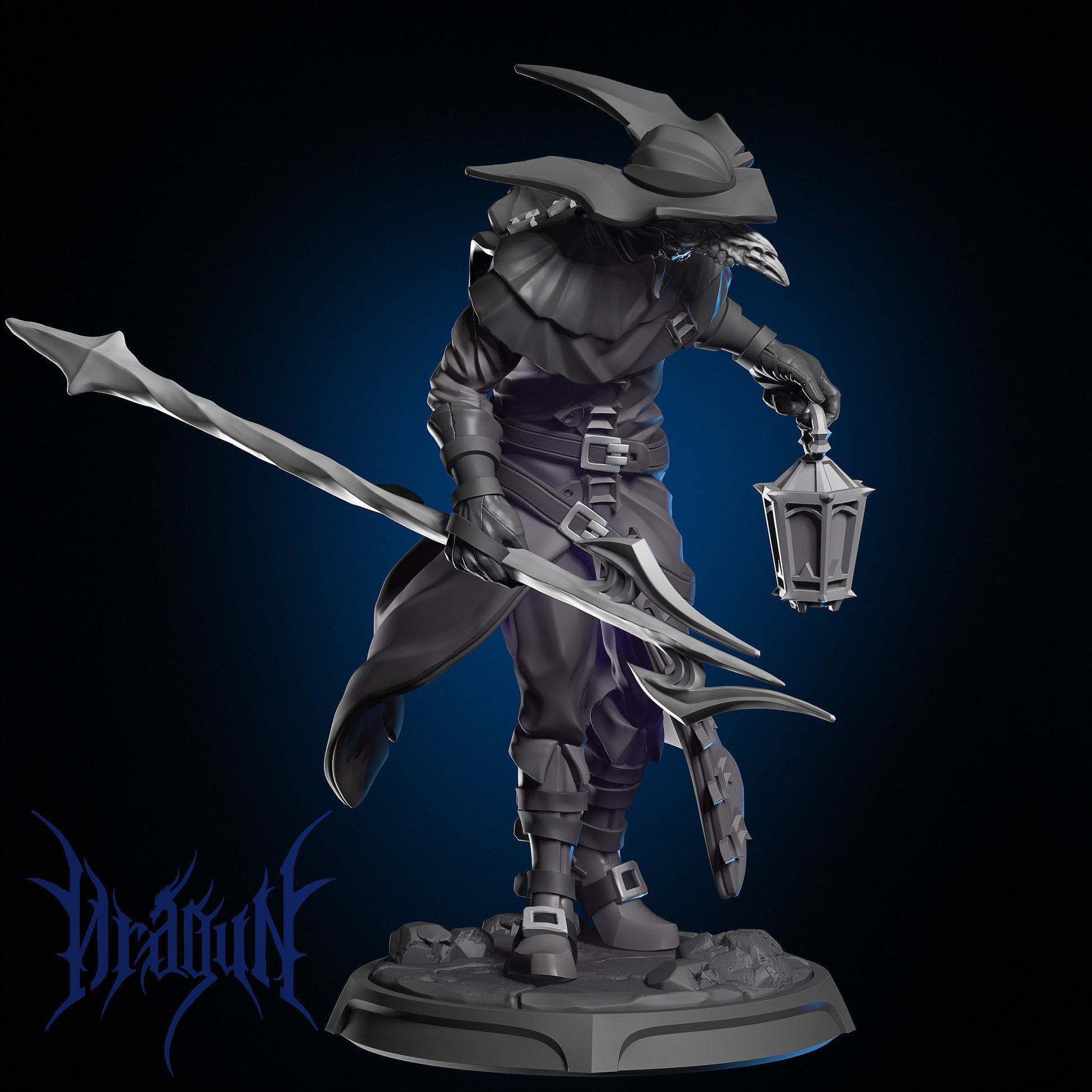 Reaper Miniature | Dragun Studios | Tabletop RPG Miniature | Roleplaying 3D Printed Fantasy Mini - 3DPrintDen