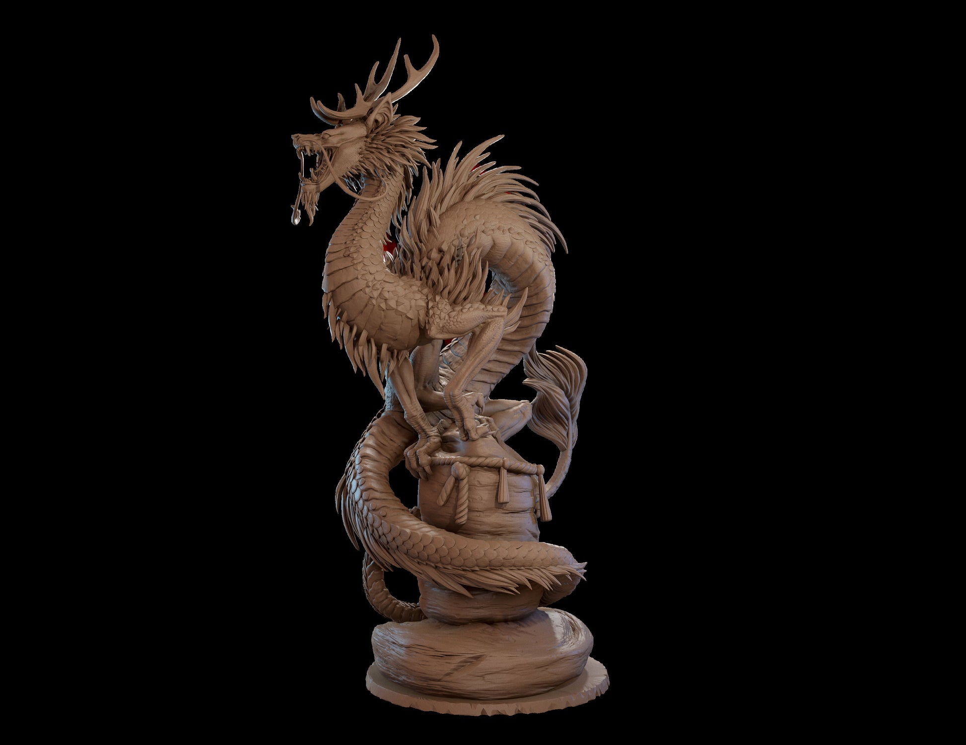 Shadow Swift Dragon Miniature | Tabletop RPG Miniature | Dragon Trappers Lodge | Roleplaying 3D Printed Fantasy Mini - 3DPrintDen