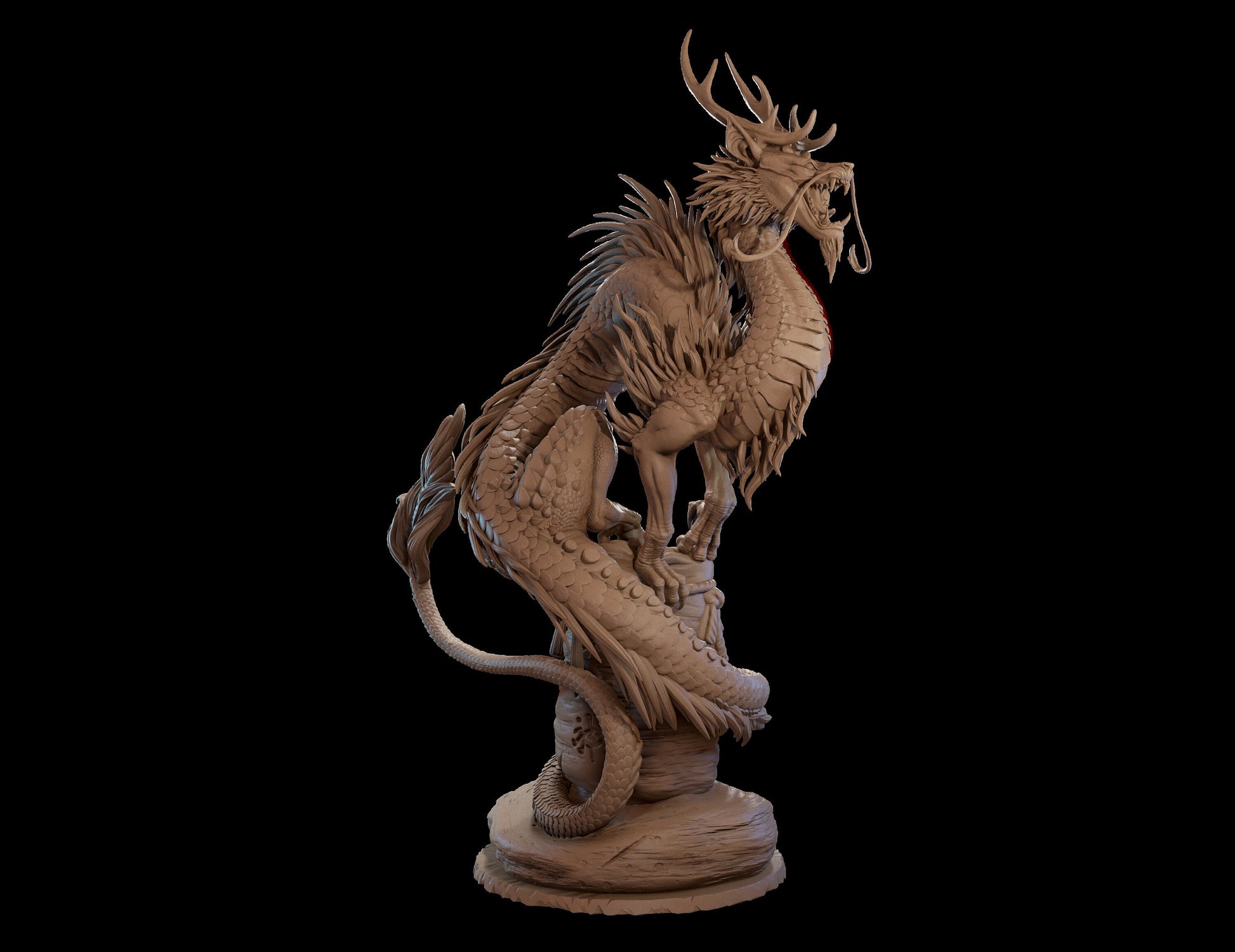 Shadow Swift Dragon Miniature | Tabletop RPG Miniature | Dragon Trappers Lodge | Roleplaying 3D Printed Fantasy Mini - 3DPrintDen