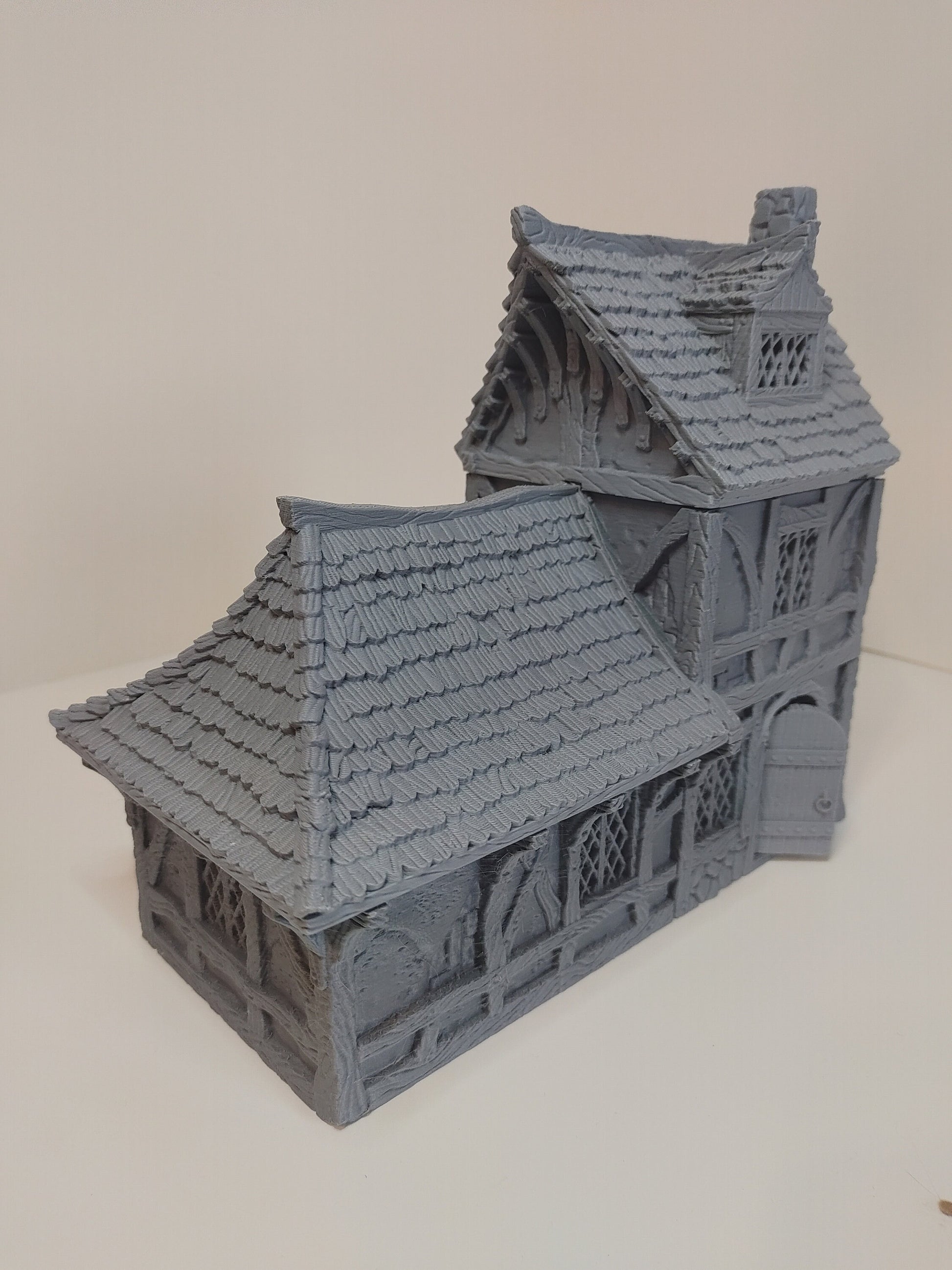 Small House Medieval Cottage | Roleplaying 3D Printed Fantasy Scenery | Black Scrolls Games | Miniature Building Terrain TTRPG - 3DPrintDen