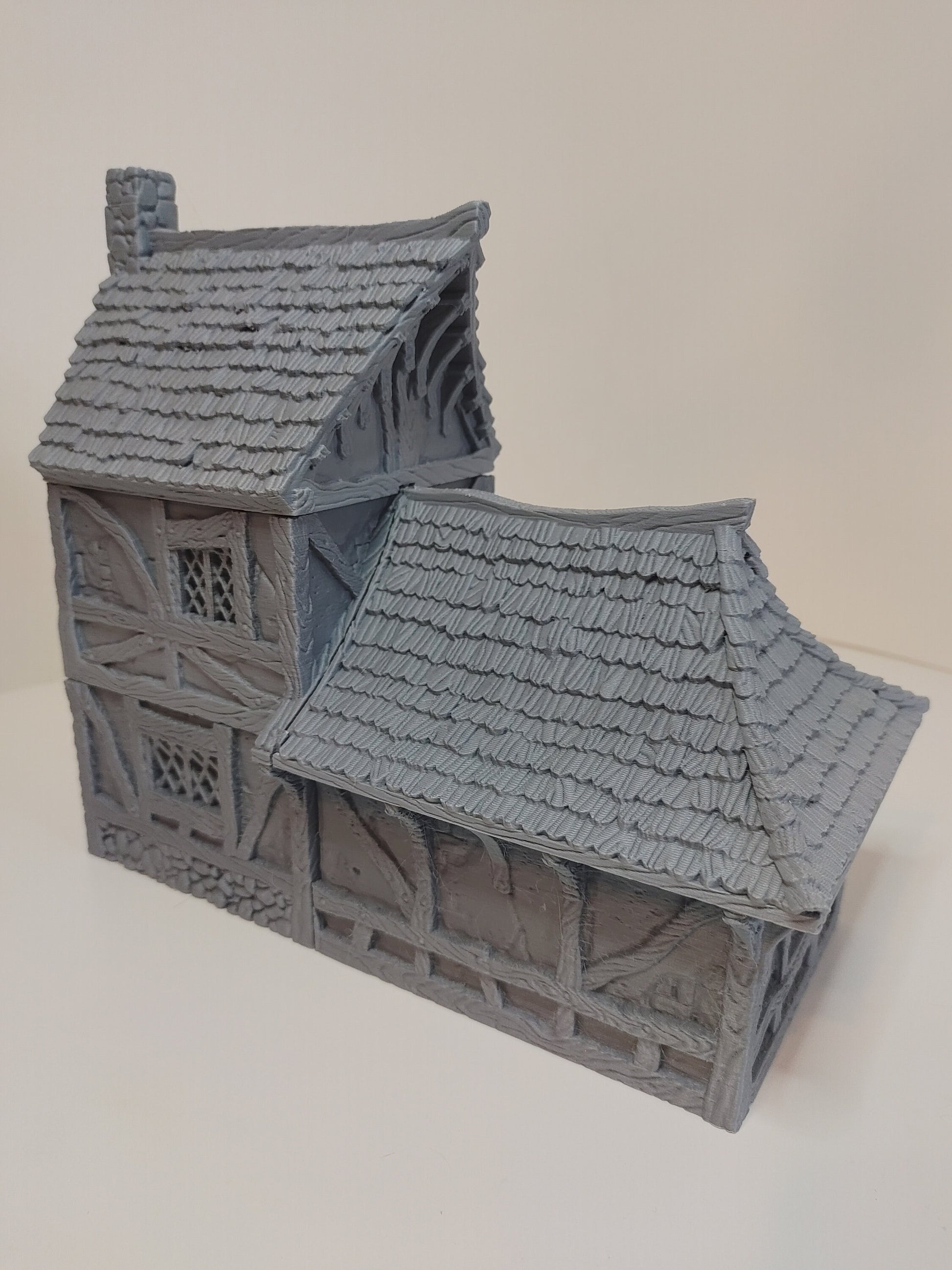 Small House Medieval Cottage | Roleplaying 3D Printed Fantasy Scenery | Black Scrolls Games | Miniature Building Terrain TTRPG - 3DPrintDen