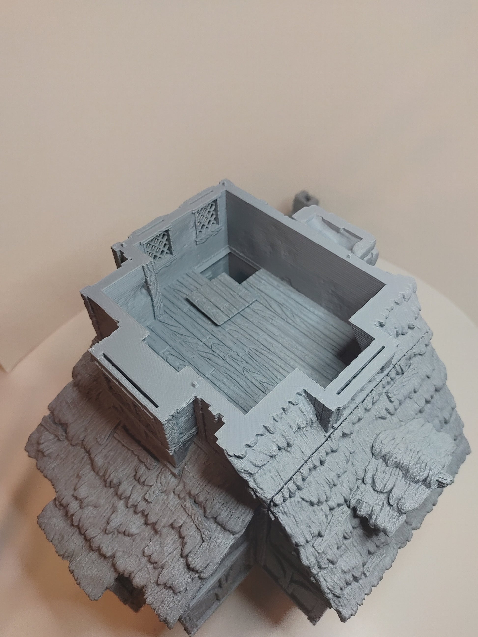 Medieval Home Large House | Roleplaying 3D Printed Fantasy Scenery | Black Scrolls Games | Miniature Building Terrain TTRPG - 3DPrintDen