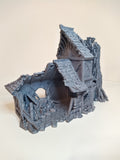 Ruined Small House Medieval Cottage | Roleplaying 3D Printed Fantasy Scenery | Black Scrolls Games | Miniature Building Terrain TTRPG - 3DPrintDen