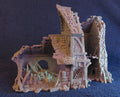 Ruined Small House Medieval Cottage | Roleplaying 3D Printed Fantasy Scenery | Black Scrolls Games | Miniature Building Terrain TTRPG - 3DPrintDen