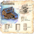 Blacksmith Medieval Building | Roleplaying 3D Printed Fantasy Scenery | Black Scrolls Games | Miniature Building Terrain TTRPG - 3DPrintDen