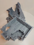 Ruined Medieval Home Large House | Roleplaying 3D Printed Fantasy Scenery | Black Scrolls Games | Miniature Building Terrain TTRPG - 3DPrintDen