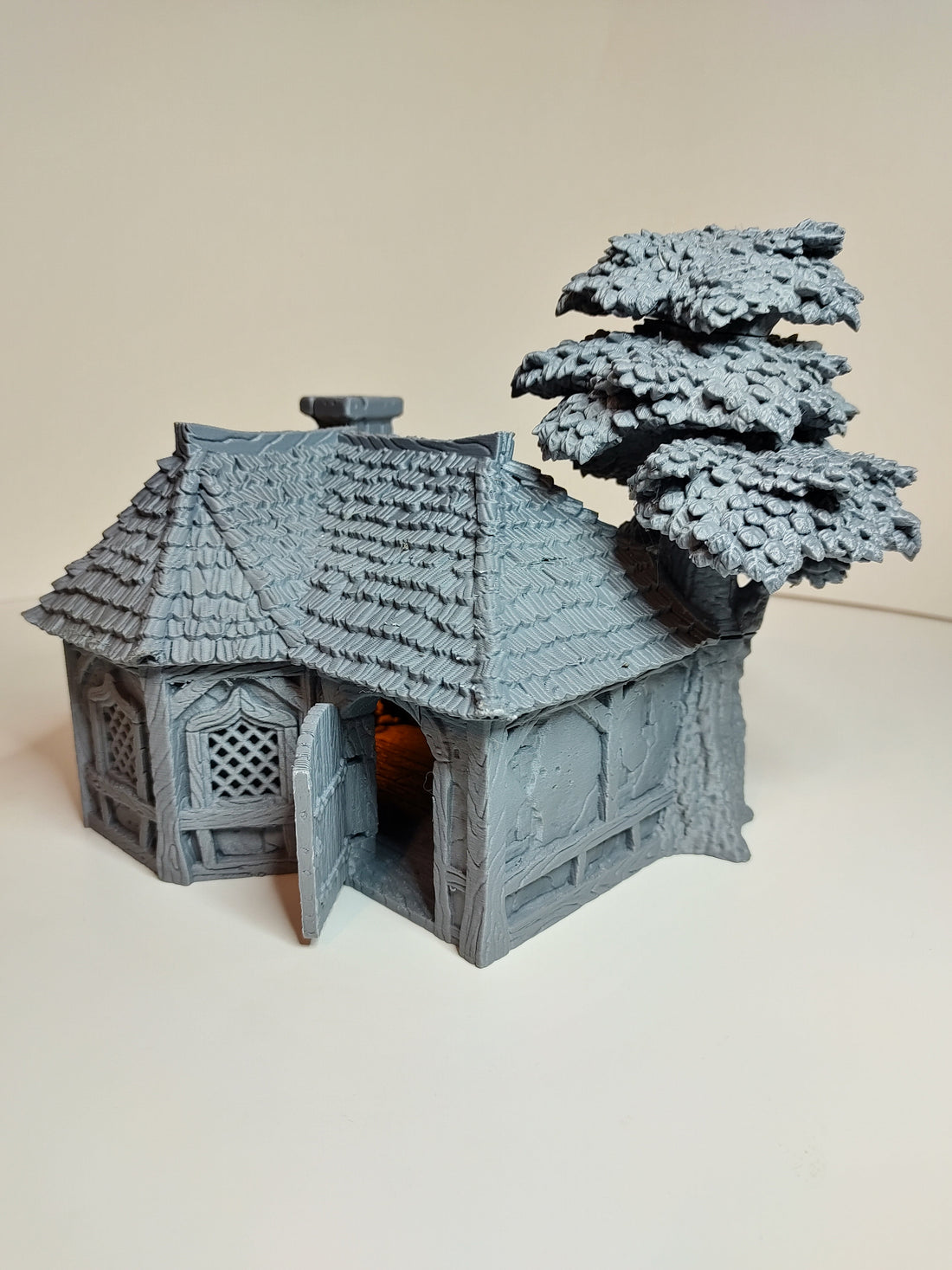 Alchemist House Medieval Cottage | Roleplaying 3D Printed Fantasy Scenery | Black Scrolls Games | Miniature Building Terrain TTRPG - 3DPrintDen