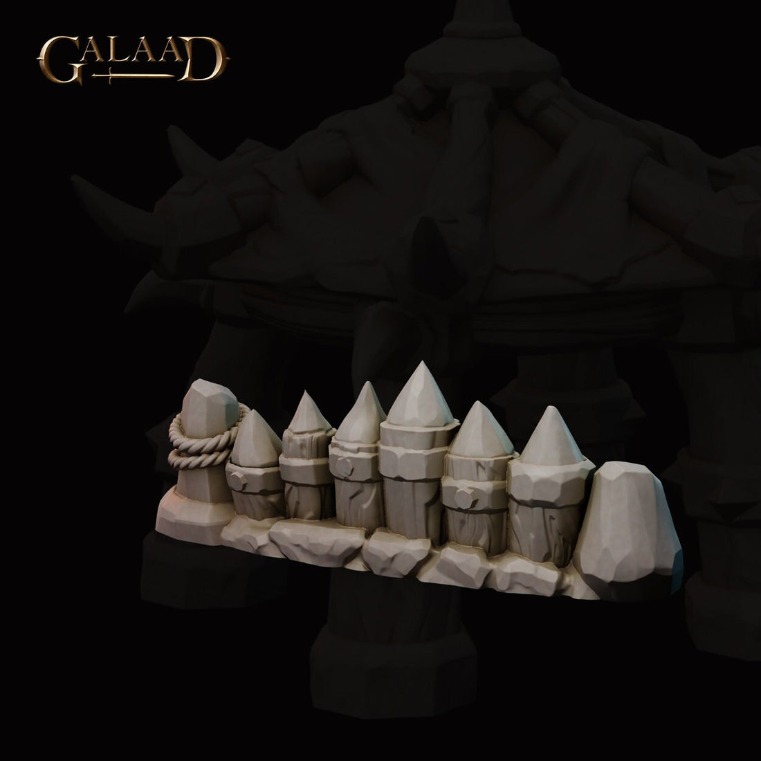 Orc Terrain Scenery Miniature | Tabletop RPG Miniature | Galaad Miniatures | Roleplaying 3D Printed Fantasy Mini - 3DPrintDen