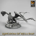 Elf Queen Mounted Miniature | Tabletop RPG Miniature | Rescale Miniature | Roleplaying 3D Printed Fantasy Mini - 3DPrintDen