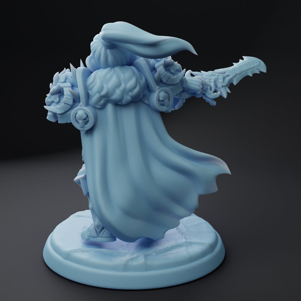 Gnome Oathbreaker Miniature, Runa | Twin Goddess Miniatures | Tabletop RPG Miniature | Roleplaying 3D Printed Fantasy Mini - 3DPrintDen