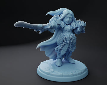 Gnome Oathbreaker Miniature, Runa | Twin Goddess Miniatures | Tabletop RPG Miniature | Roleplaying 3D Printed Fantasy Mini - 3DPrintDen