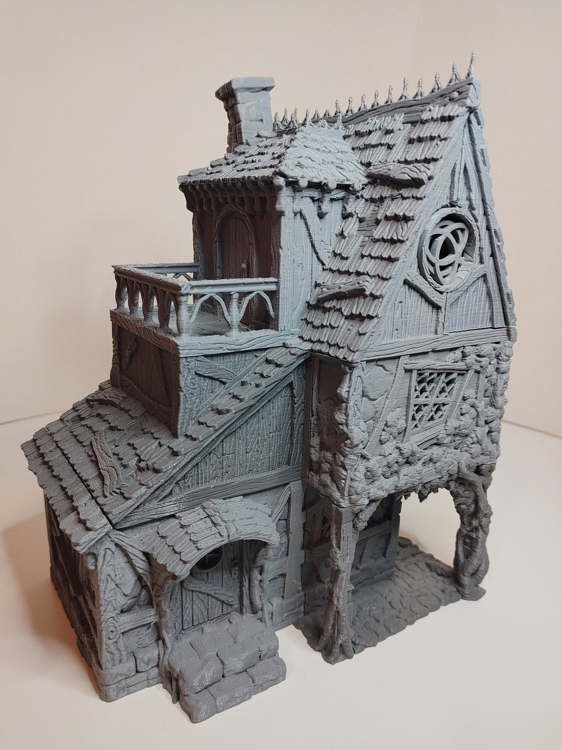 Healer House Medieval Cottage | Roleplaying 3D Printed Fantasy Scenery | Black Scrolls Games | Miniature Building Terrain TTRPG - 3DPrintDen