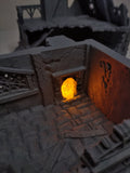 Ruined Healer House Medieval Cottage | Roleplaying 3D Printed Fantasy Scenery | Black Scrolls Games | Miniature Building Terrain TTRPG - 3DPrintDen