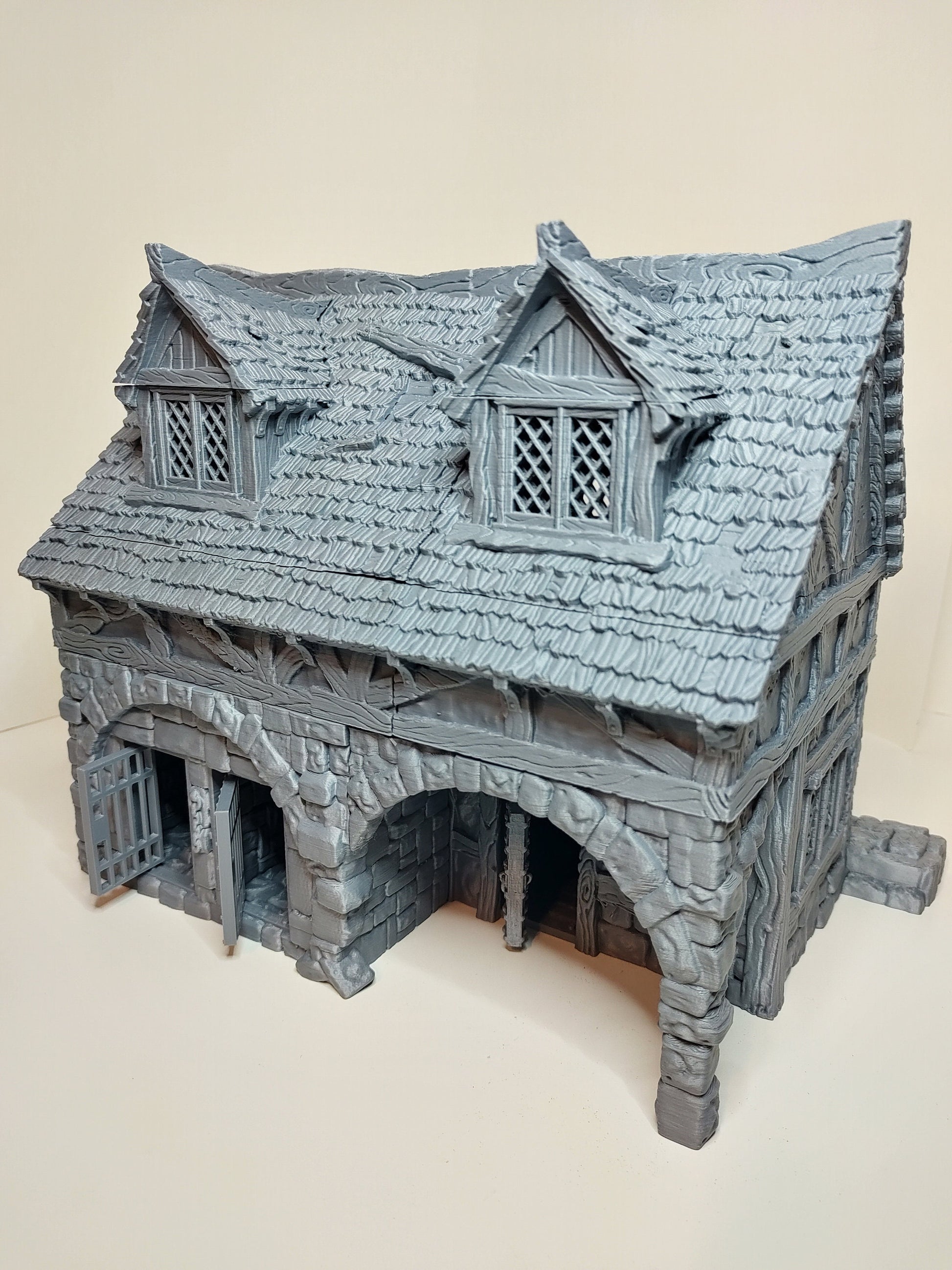 Merchant Home Medieval Prison | Roleplaying 3D Printed Fantasy Scenery | Black Scrolls Games | Miniature Building Terrain TTRPG - 3DPrintDen