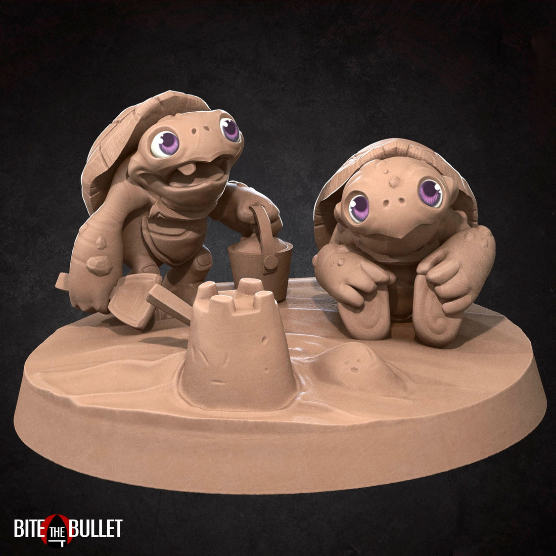 Baby Tortle Miniature | Tabletop RPG Miniature | Bite the Bullet | Roleplaying 3D Printed Fantasy Mini - 3DPrintDen