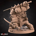 Tortle Ninja Miniature | Tabletop RPG Miniature | Bite the Bullet | Roleplaying 3D Printed Fantasy Mini - 3DPrintDen