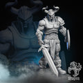 Warrior Hero Miniature | Dragun Studios | Tabletop RPG Miniature | Roleplaying 3D Printed Fantasy Mini - 3DPrintDen