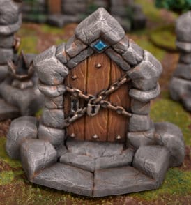 Dungeon Doors Terrain Scenery | Makers Anvil | Roleplaying 3D Printed Fantasy Scenery | Miniature Building Terrain TTRPG - 3DPrintDen