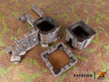 Dwarf Wall Tower Terrain Scenery | Makers Anvil | Roleplaying 3D Printed Fantasy Scenery | Miniature Building Terrain TTRPG - 3DPrintDen