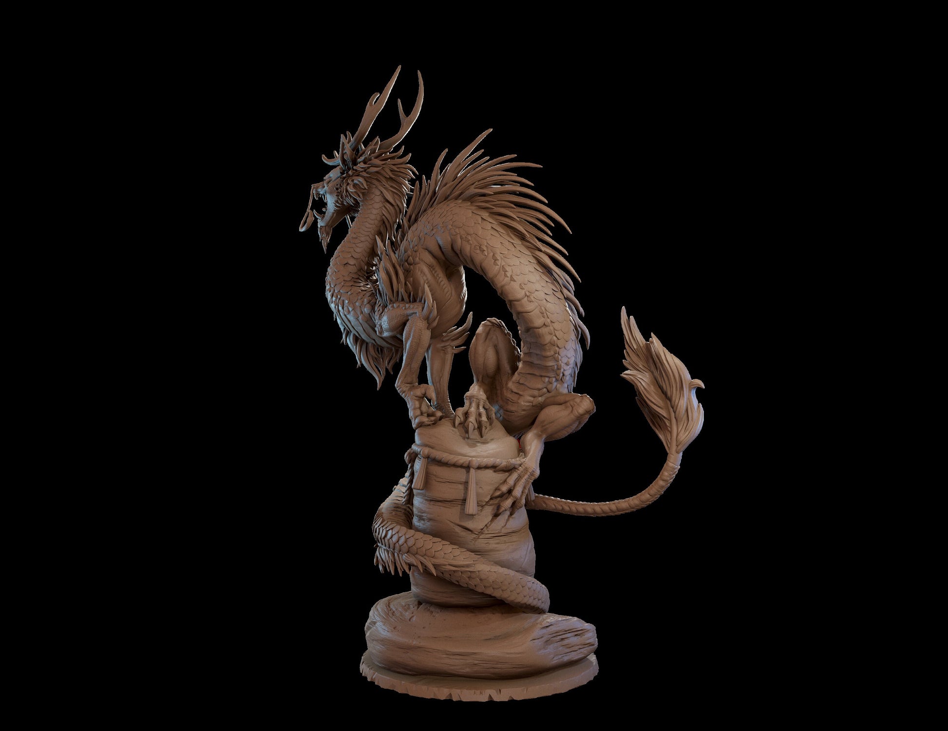 Shadow Swift Dragon Miniature | Tabletop RPG Miniature | Dragon Trappers Lodge | Roleplaying 3D Printed Fantasy Mini - 3DPrintDen