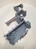 Ruined Small House Medieval Cottage | Roleplaying 3D Printed Fantasy Scenery | Black Scrolls Games | Miniature Building Terrain TTRPG - 3DPrintDen