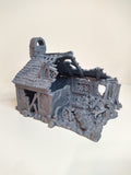 Ruined Bakery Medieval Building | Roleplaying 3D Printed Fantasy Scenery | Black Scrolls Games | Miniature Building Terrain TTRPG - 3DPrintDen