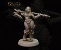 Female Orc Warrior Pinup Miniature | Tabletop RPG Miniature | Galaad Miniatures | Roleplaying 3D Printed Fantasy Mini - 3DPrintDen