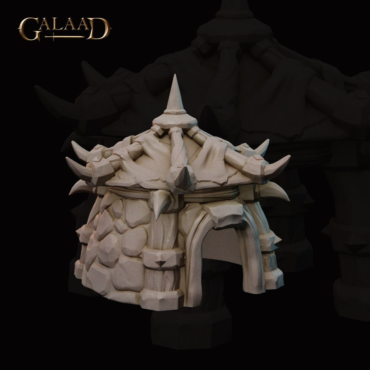 Orc Terrain Scenery Miniature | Tabletop RPG Miniature | Galaad Miniatures | Roleplaying 3D Printed Fantasy Mini - 3DPrintDen