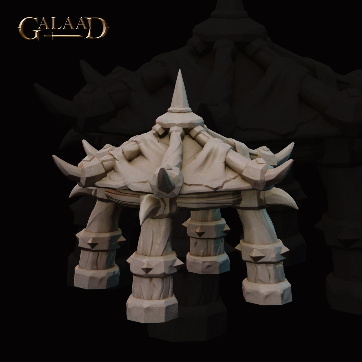 Orc Terrain Scenery Miniature | Tabletop RPG Miniature | Galaad Miniatures | Roleplaying 3D Printed Fantasy Mini - 3DPrintDen