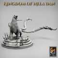 Elf Queen Mounted Miniature | Tabletop RPG Miniature | Rescale Miniature | Roleplaying 3D Printed Fantasy Mini - 3DPrintDen