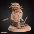 Female Goblin Fighter Miniature | Tabletop RPG Miniature | Bite the Bullet | Roleplaying 3D Printed Fantasy Mini - 3DPrintDen