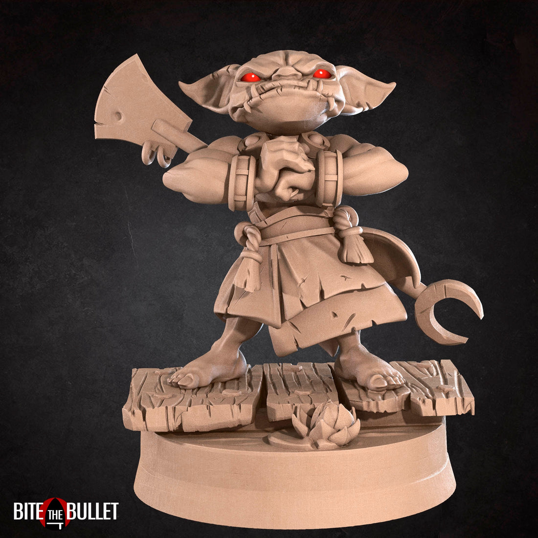 Goblin Monk Miniature | Tabletop RPG Miniature | Bite the Bullet | Roleplaying 3D Printed Fantasy Mini - 3DPrintDen