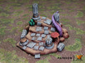 Sunken Temple Terrain Scenery | Makers Anvil | Roleplaying 3D Printed Fantasy Scenery | Miniature Building Terrain TTRPG - 3DPrintDen